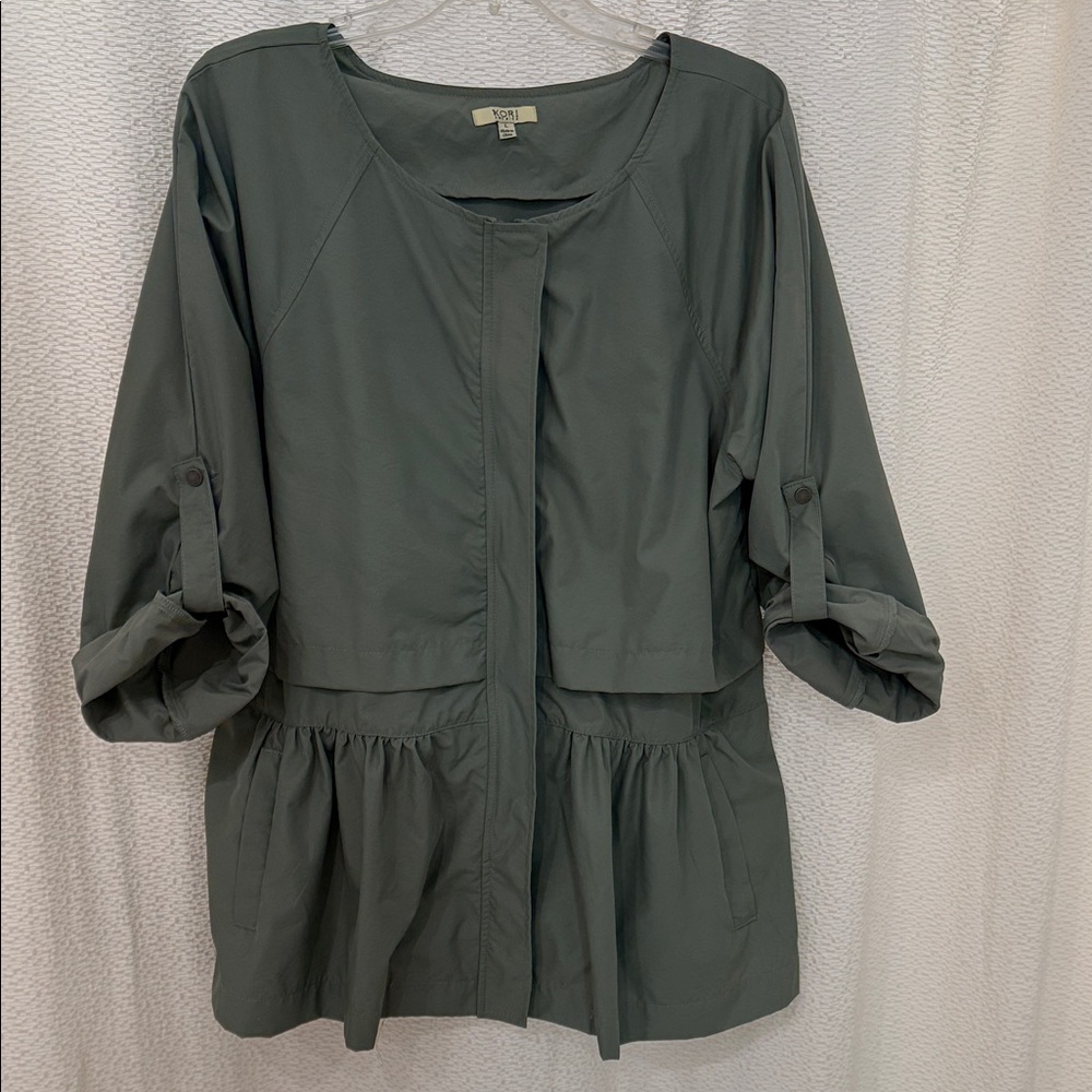 Kori Light Olive Green Lightweight Jacket